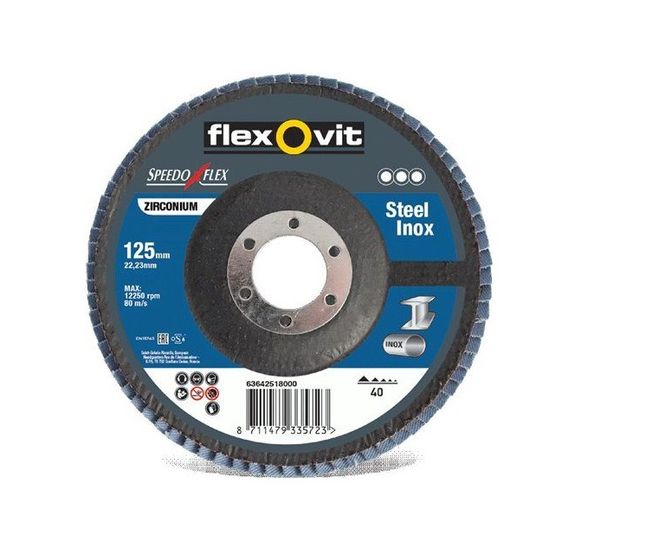 Hovedbilde Flexovit Speedoflex lamellrondell konisk K60 125 ...